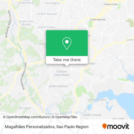 Magalhães Personalizados map