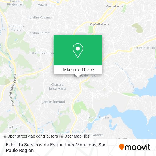 Fabrilita Servicos de Esquadrias Metalicas map