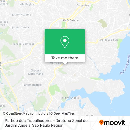 Mapa Partido dos Trabalhadores - Diretorio Zonal do Jardim Angela