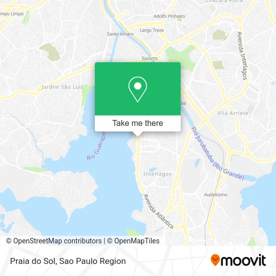 Praia do Sol map