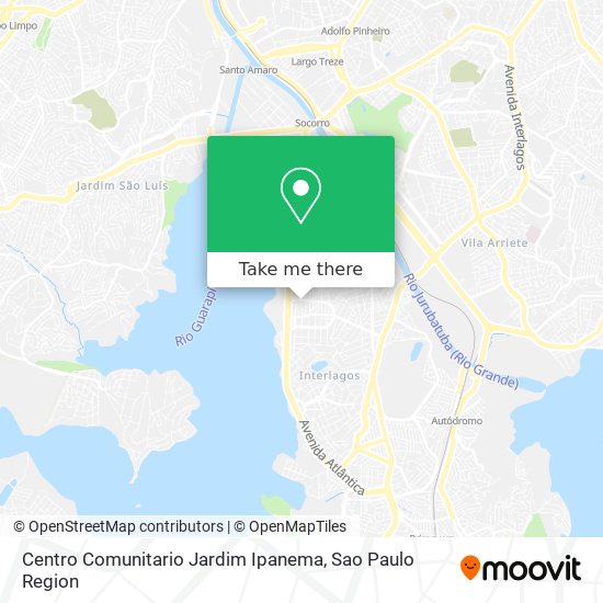 Mapa Centro Comunitario Jardim Ipanema