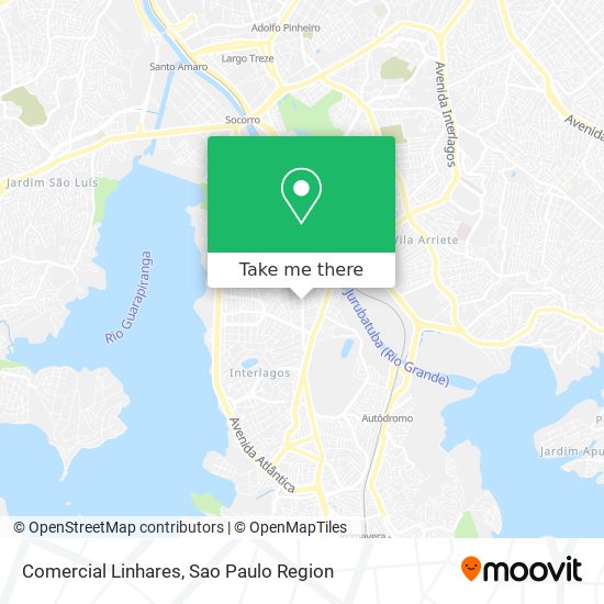 Comercial Linhares map