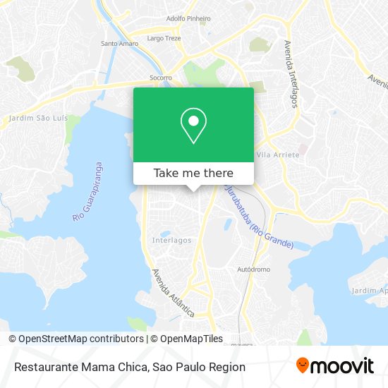 Mapa Restaurante Mama Chica