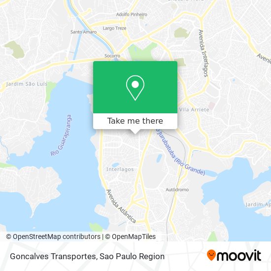 Goncalves Transportes map