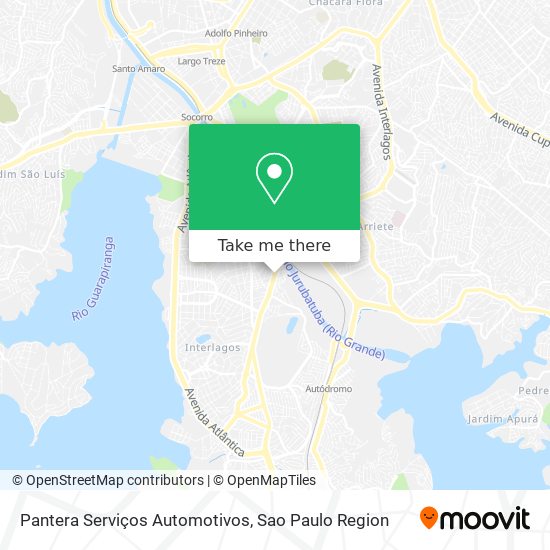 Mapa Pantera Serviços Automotivos