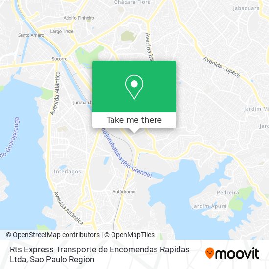 Rts Express Transporte de Encomendas Rapidas Ltda map