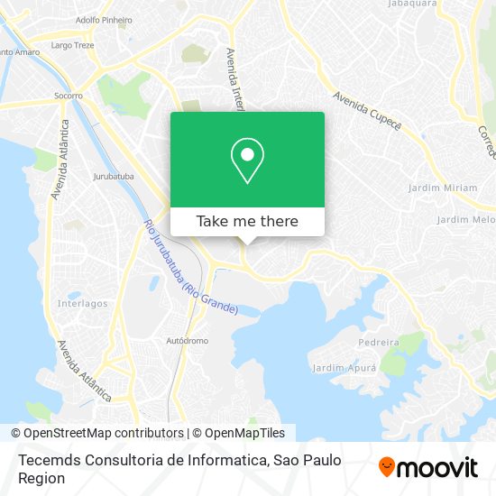 Mapa Tecemds Consultoria de Informatica