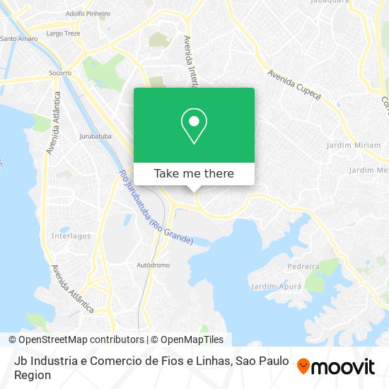 Mapa Jb Industria e Comercio de Fios e Linhas