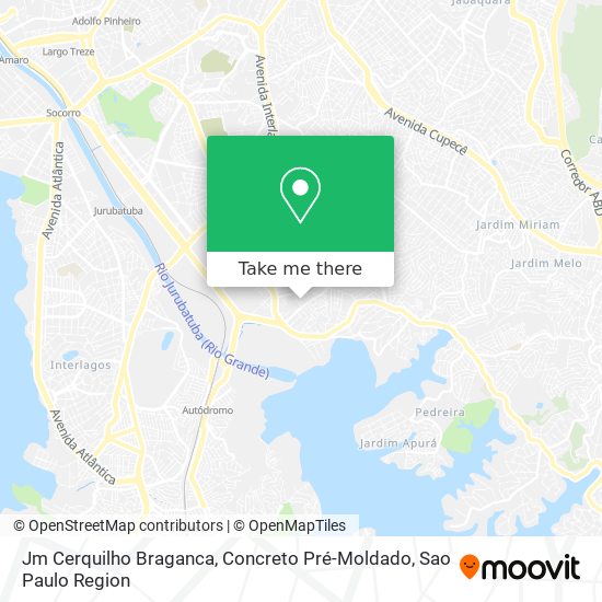 Jm Cerquilho Braganca, Concreto Pré-Moldado map