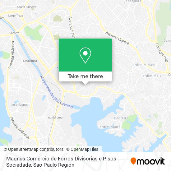 Magnus Comercio de Forros Divisorias e Pisos Sociedade map