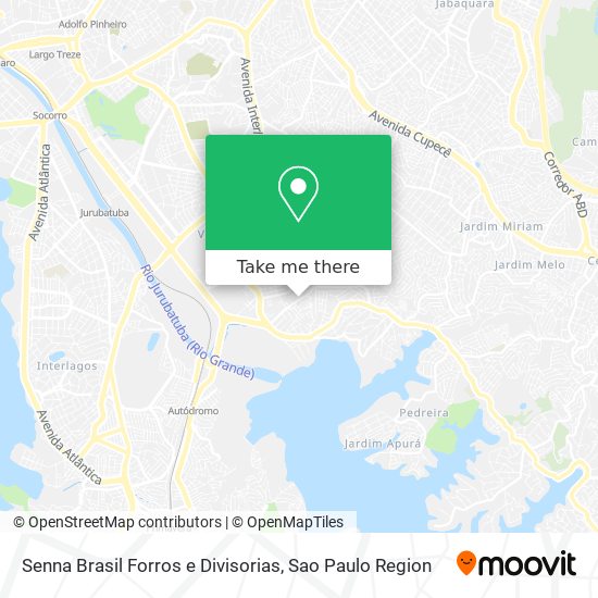 Senna Brasil Forros e Divisorias map