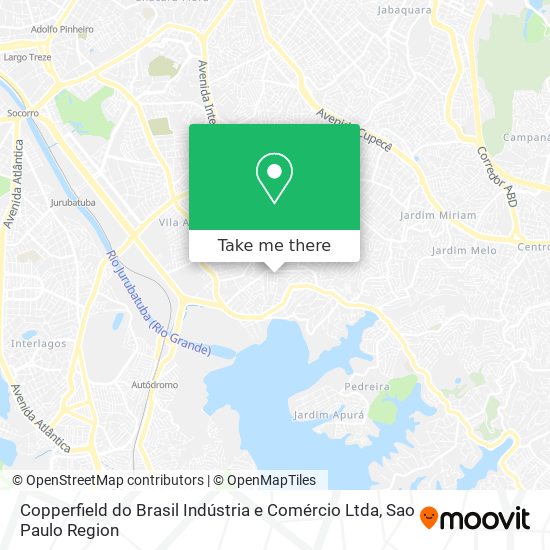 Copperfield do Brasil Indústria e Comércio Ltda map