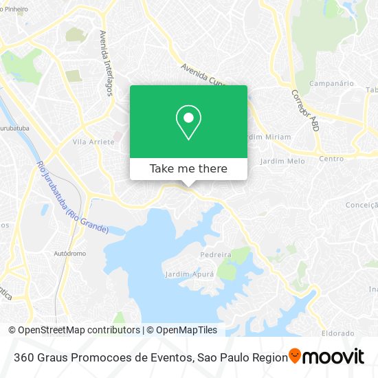 360 Graus Promocoes de Eventos map