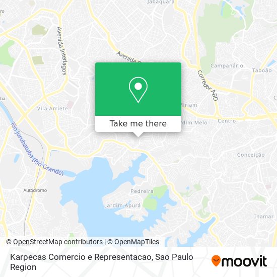 Karpecas Comercio e Representacao map