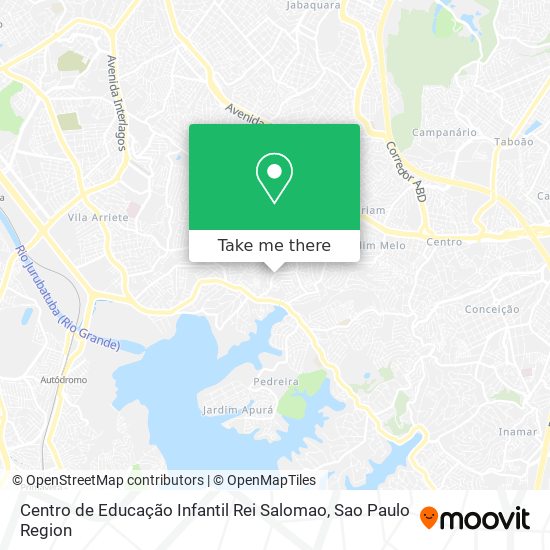 Mapa Centro de Educação Infantil Rei Salomao