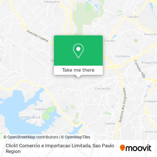 Clickt Comercio e Importacao Limitada map