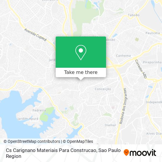 Mapa Cs Carignano Materiais Para Construcao