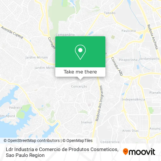 Ldr Industria e Comercio de Produtos Cosmeticos map