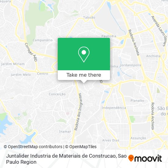 Juntalider Industria de Materiais de Construcao map