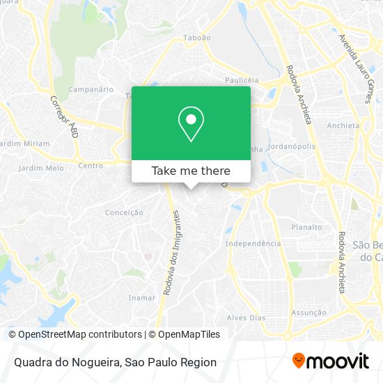 Quadra do Nogueira map