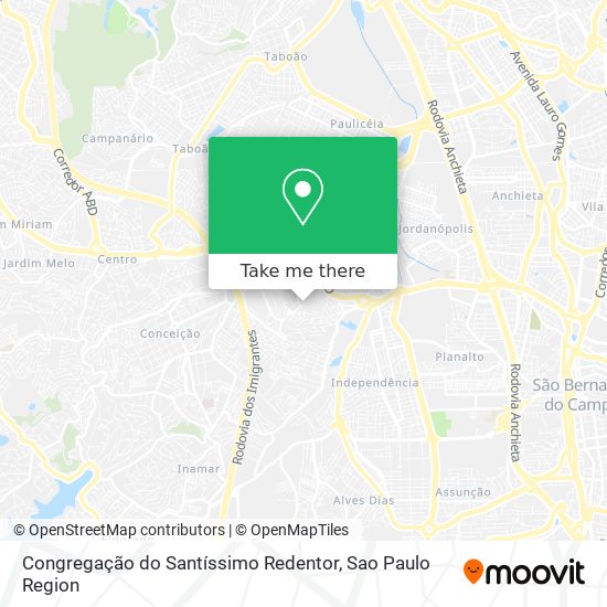 Congregação do Santíssimo Redentor map