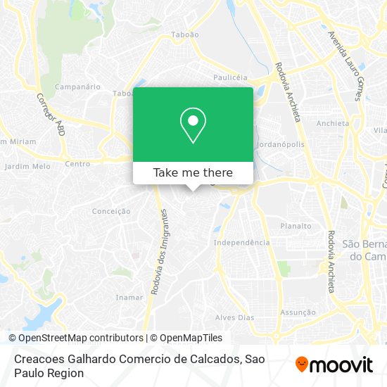 Creacoes Galhardo Comercio de Calcados map