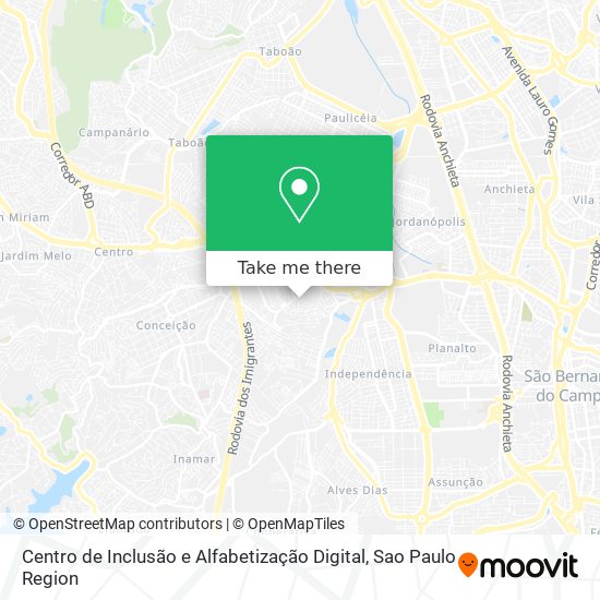 Centro de Inclusão e Alfabetização Digital map