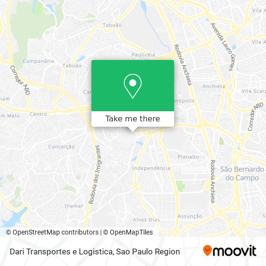 Dari Transportes e Logistica map