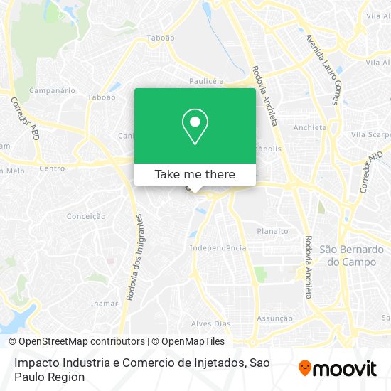 Impacto Industria e Comercio de Injetados map