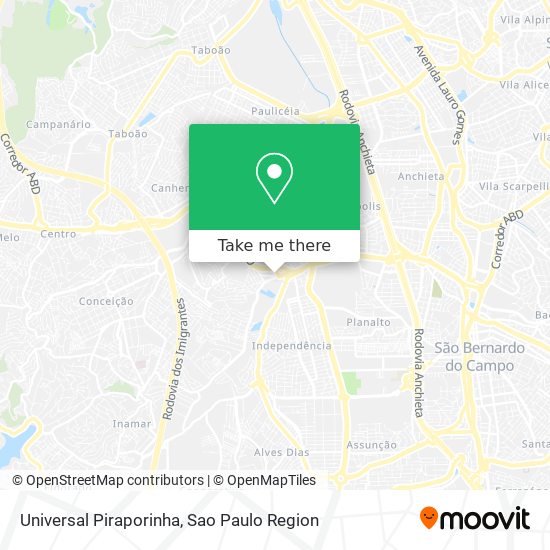 Universal Piraporinha map