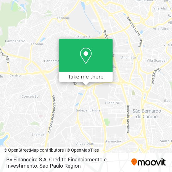 Bv Financeira S.A. Crédito Financiamento e Investimento map