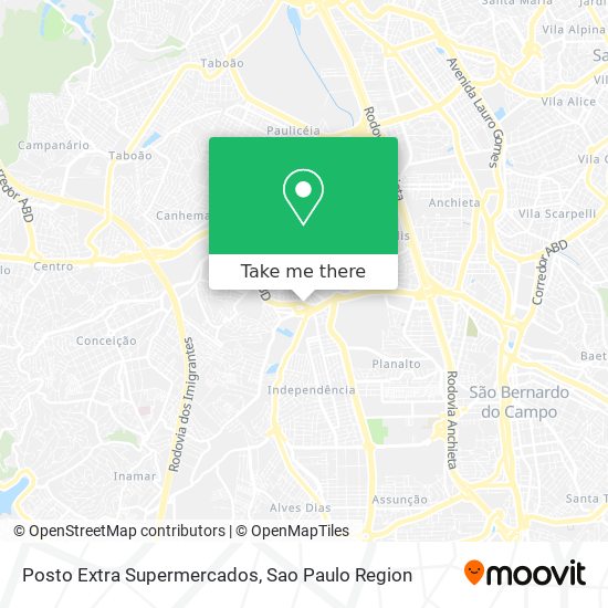Posto Extra Supermercados map