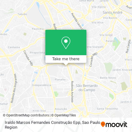 Mapa Iraldo Marcos Fernandes Construção Epp