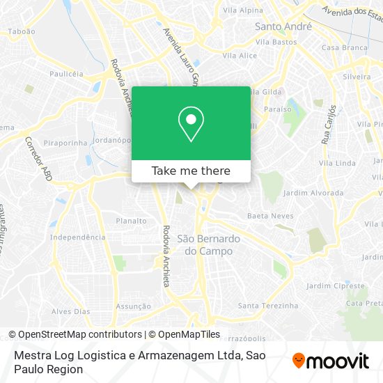 Mestra Log Logistica e Armazenagem Ltda map