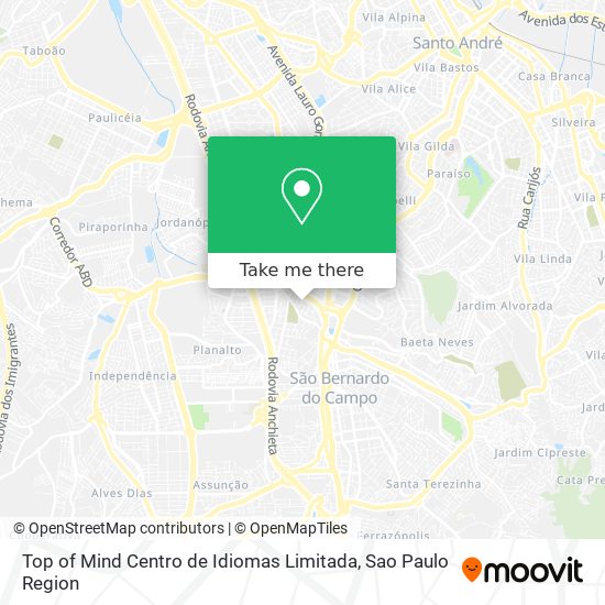 Top of Mind Centro de Idiomas Limitada map