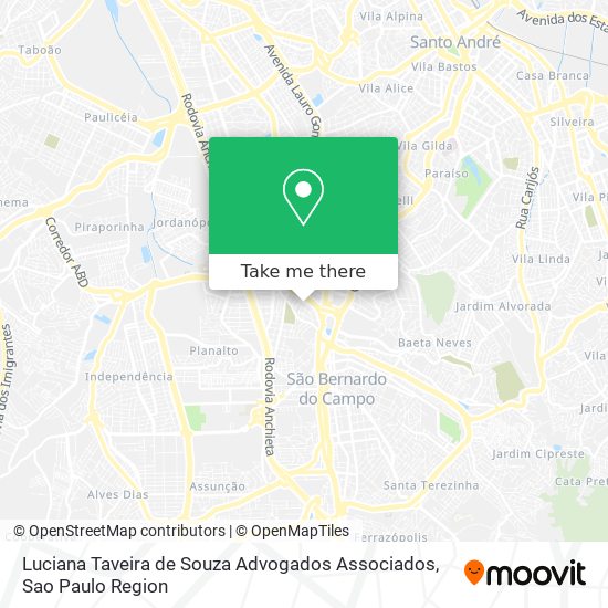 Luciana Taveira de Souza Advogados Associados map