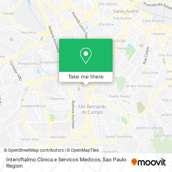 Interoftalmo Clinica e Servicos Medicos map