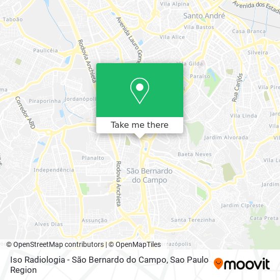 Iso Radiologia - São Bernardo do Campo map