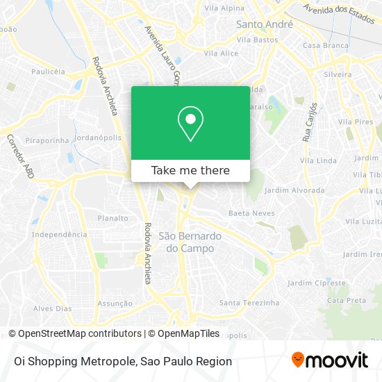 Oi Shopping Metropole map