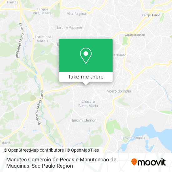 Manutec Comercio de Pecas e Manutencao de Maquinas map