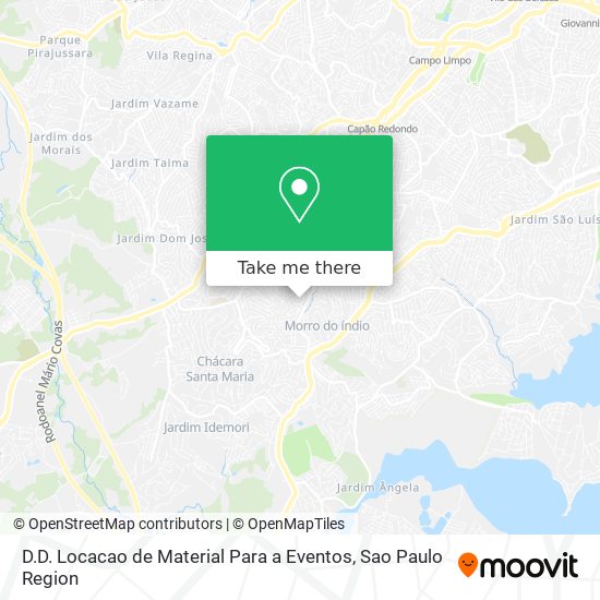 Mapa D.D. Locacao de Material Para a Eventos