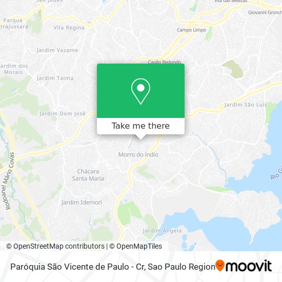 Paróquia São Vicente de Paulo - Cr map