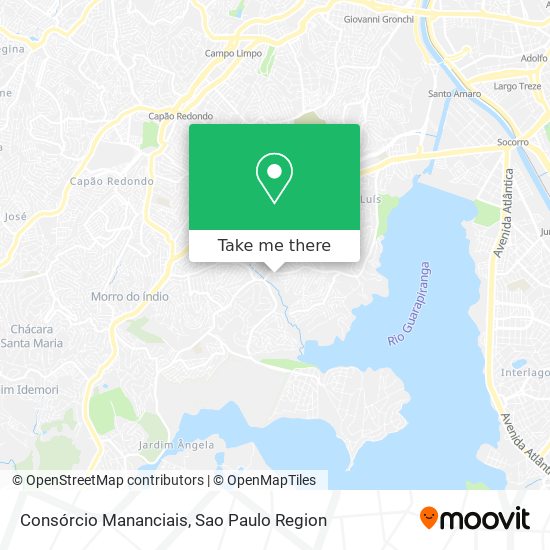 Consórcio Mananciais map