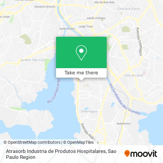 Atrasorb Industria de Produtos Hospitalares map