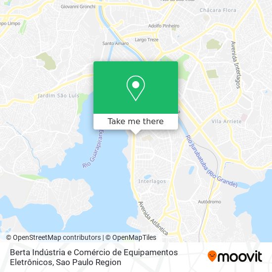 Berta Indústria e Comércio de Equipamentos Eletrônicos map