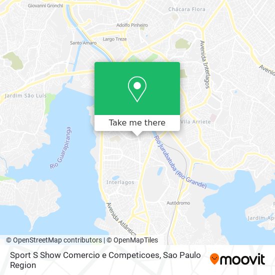 Mapa Sport S Show Comercio e Competicoes