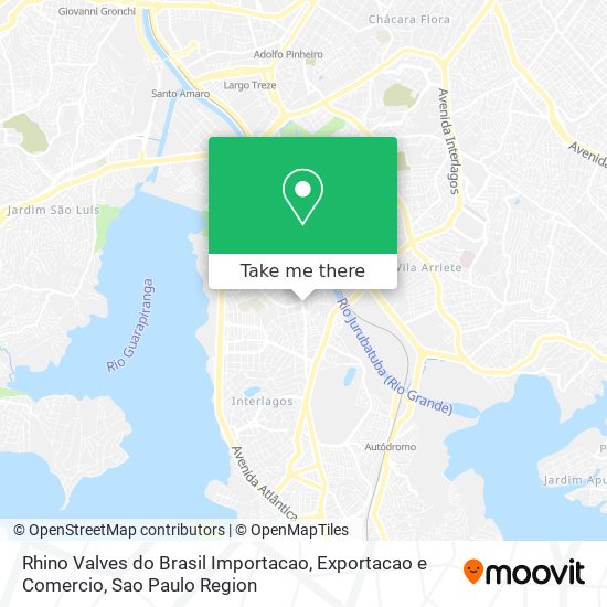 Mapa Rhino Valves do Brasil Importacao, Exportacao e Comercio