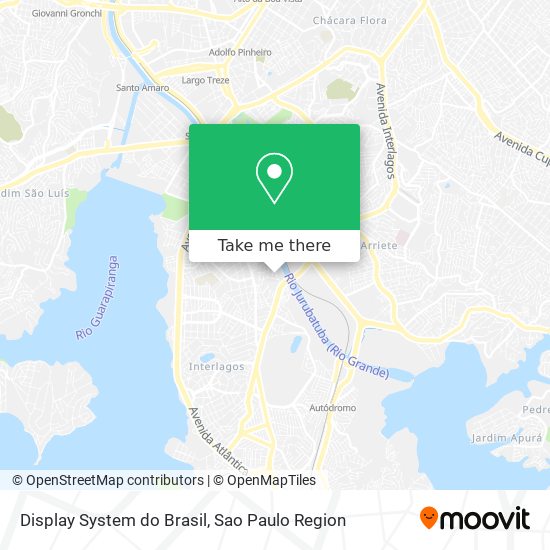 Mapa Display System do Brasil