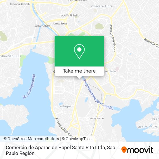 Comércio de Aparas de Papel Santa Rita Ltda map