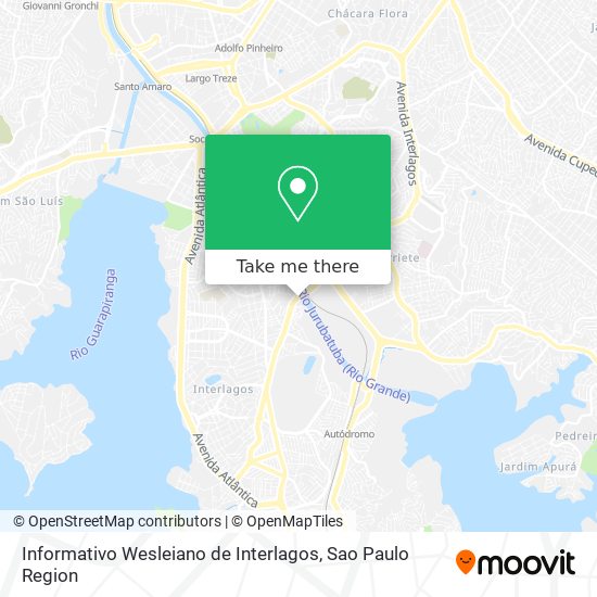 Informativo Wesleiano de Interlagos map